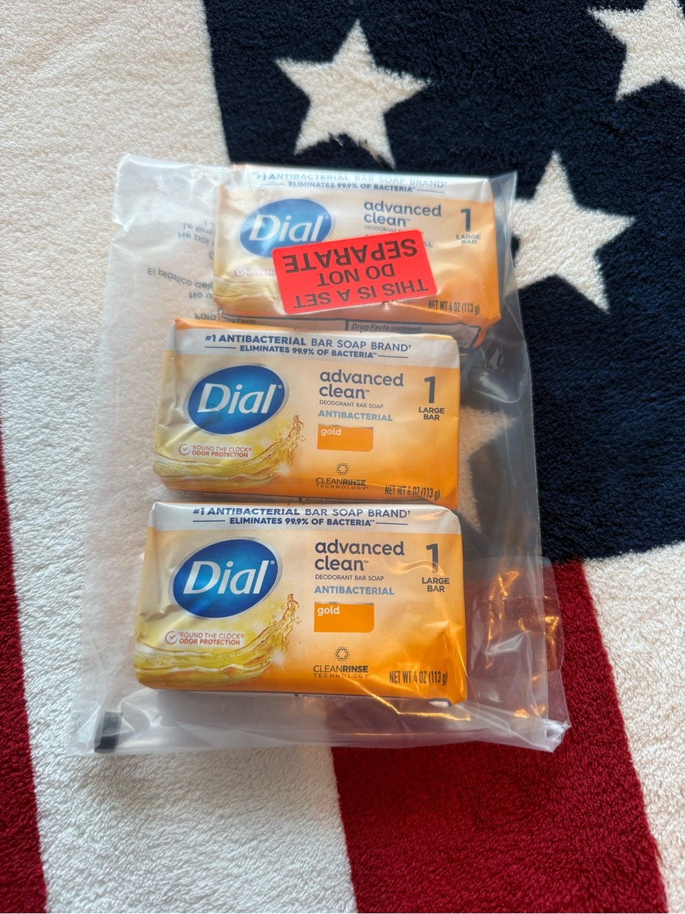 Dial Advanced Clean Antibacterial Bar Soap - Gold (3 Pack)